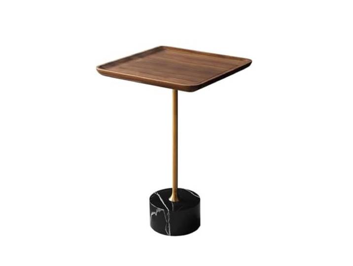 MIROOOO Wohnzimmer-Beistelltisch, Teetisch, Nachttisch, minimalistisch, nordisch, Mini-Beistelltisch, sehr schmal, für Sofa aus Massivholz, Nachttisch (A)