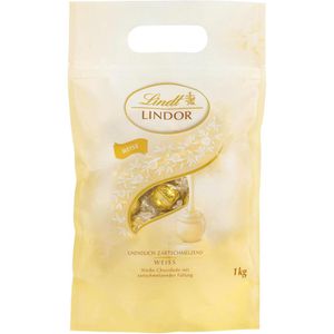 Lindt Pralinen Lindor Weiß, 78 Stück, einzeln verpackt, 1 kg