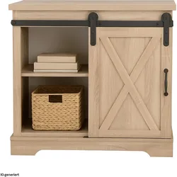 HTI-Living, Kommode + Sideboard, Anrichte mit Schiebetür (79 x 39 x 81.50 cm)