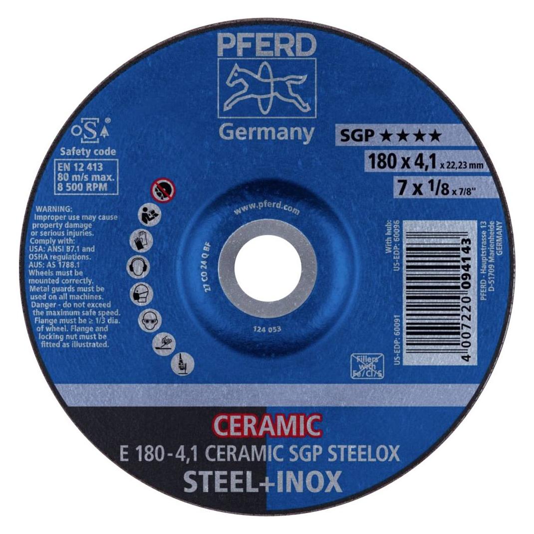 Pferd Schruppscheibe (E 180-4,1 CERAMIC SGP STEELOX)