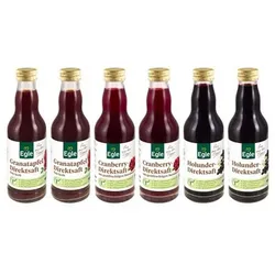EGLE Bio Säfte-Paket 3 versch. Sorten 6 Flaschen Inhalt 1.200ml