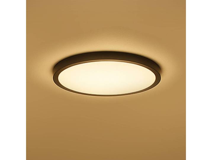 Calex Smart Home Deckenlampe HALO, dimmbar, schwarz, für Wohn- / Esszimmer, Kunststoff, Modern, Smart Home Deckenlampe