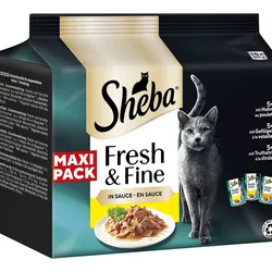 Sheba Fresh & Fine Huhn Geflügel Truthahn Maxipack 5x750 g