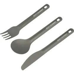 SEA TO SUMMIT Camping Zubehör AlphaLight Cutlery Set 3pc (Knife, Fork and Spoon), Größe ONE SIZE in Grau Grau