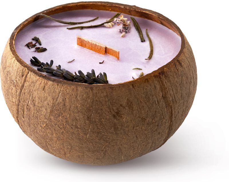Tropicandle Lavender bougie parfumée avec mèche en bois 350 ml