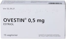 Orifarm Ovestin 0,5 mg 15 stk Vagitorier