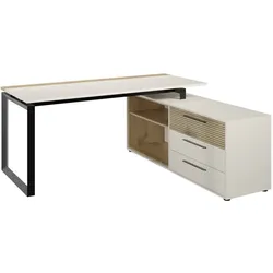 Novel Eckschreibtisch mit Container FLORIDA - B/H/T ca. 175.00x76.50x158.50