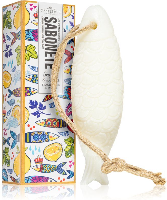 Castelbel Sardine Sea Salt & Lemon bar soap 80 g