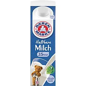 Bärenmarke H-Vollmilch, Fettgehalt 3,5 %, homogenisiert, ultrahocherhitzt, 12 x 1 l