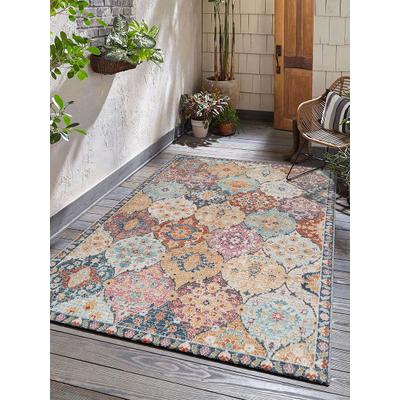 Teppich THE CARPET "Palma", bunt (mehrfarbig), B:200cm H:4mm L:290cm, Polypropylen, Teppiche, Teppich, Outdoor moderner robuster In und Outdoor Teppich
