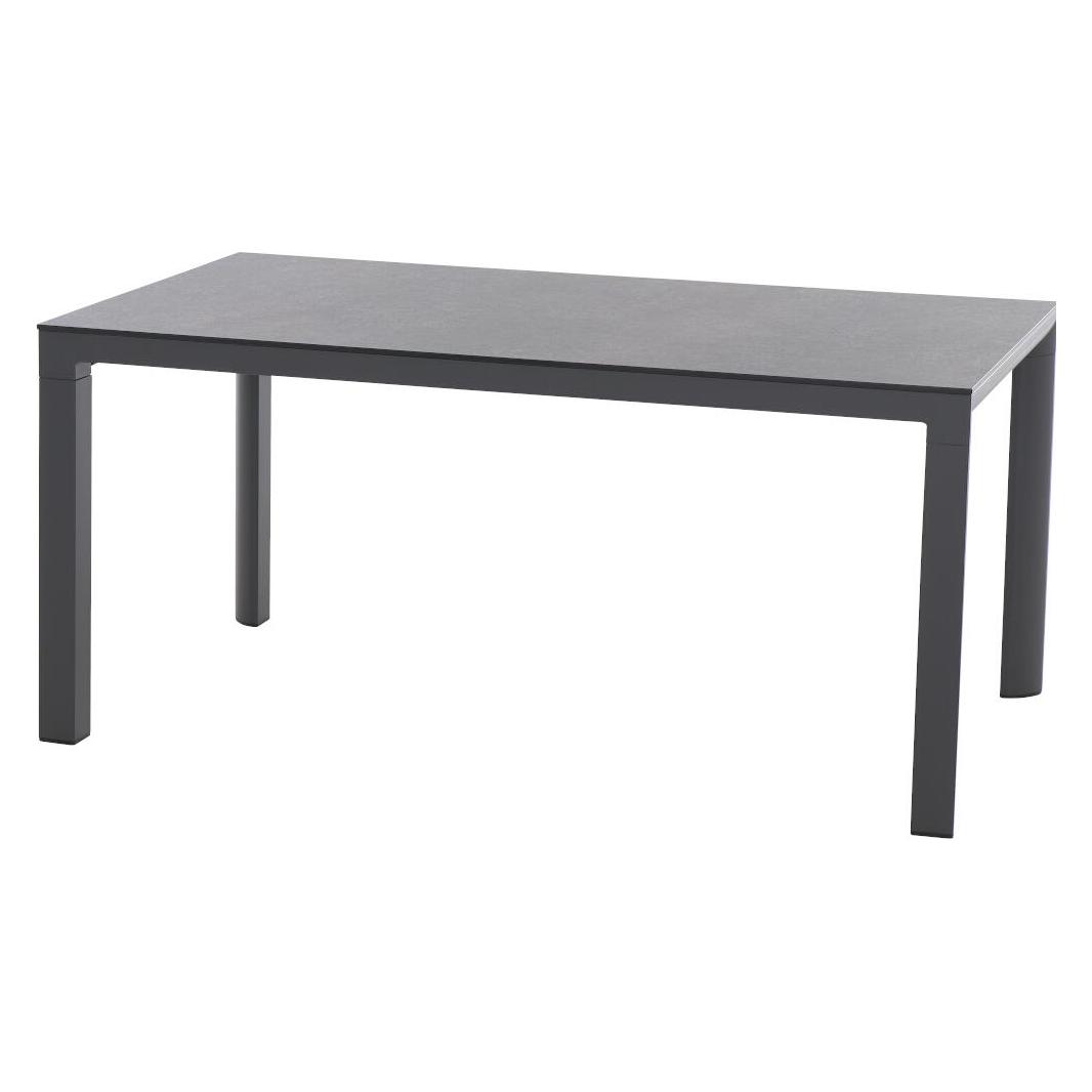 Siena Garden Silva Dining Tisch 180x95cm matt anthrazit / HPL titan (180 x 100 x 74 cm) (S08843)