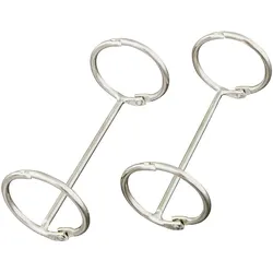 100 Doppel-Heftring, 32 mm, 100 Stück, Metall, silber