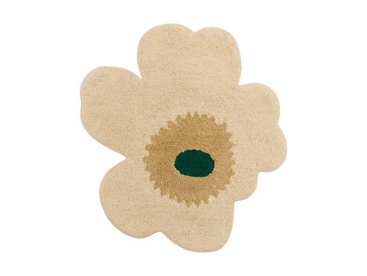 Marimekko Tapis de bain Unikko 73x74 cm Hay-sable-emerald
