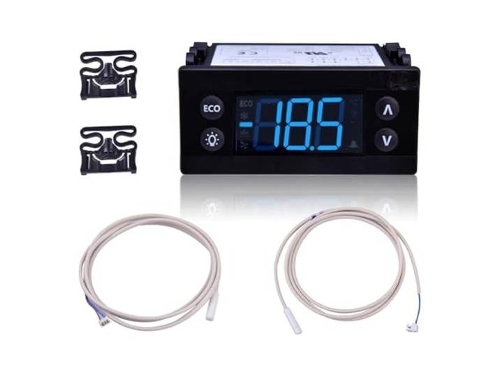 Agmoctz Temperatur Controller Kit Electronic Refrigation Controller mit Dual-Sensor-Sonden 00C30-123D-03 080G3492