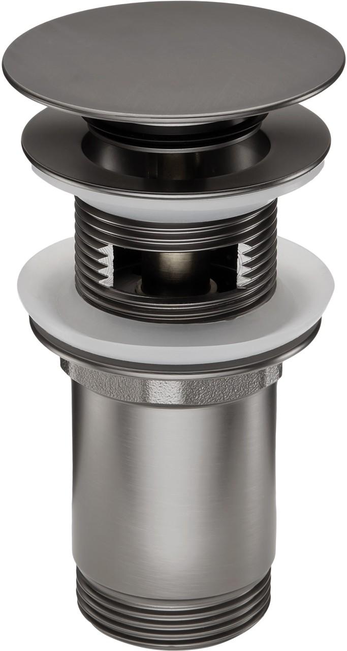 Neuesbad Serie 600 Klick-Klack Ablaufgarnitur, titanium, für Waschtische mit Überlauf NB1NHC_D10U1