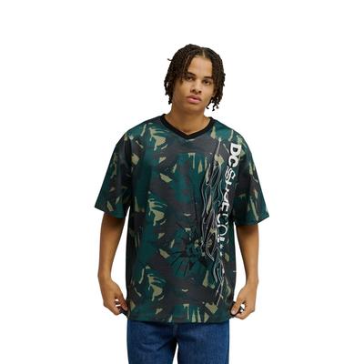 Rundhalsshirt DC SHOES "DC Frost Bite", Herren, Gr. XXL, grün (classic camo), Obermaterial: 100% Polyester., Shirts Rundhalsshirt