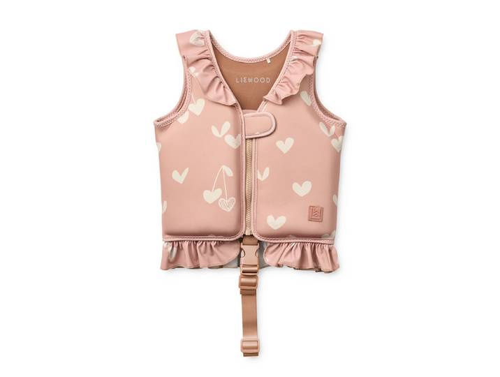 LIEWOOD - Dove Schwimmweste mit Rüschen, 11 - 15 kg, Sweethearts / pale tuscuny