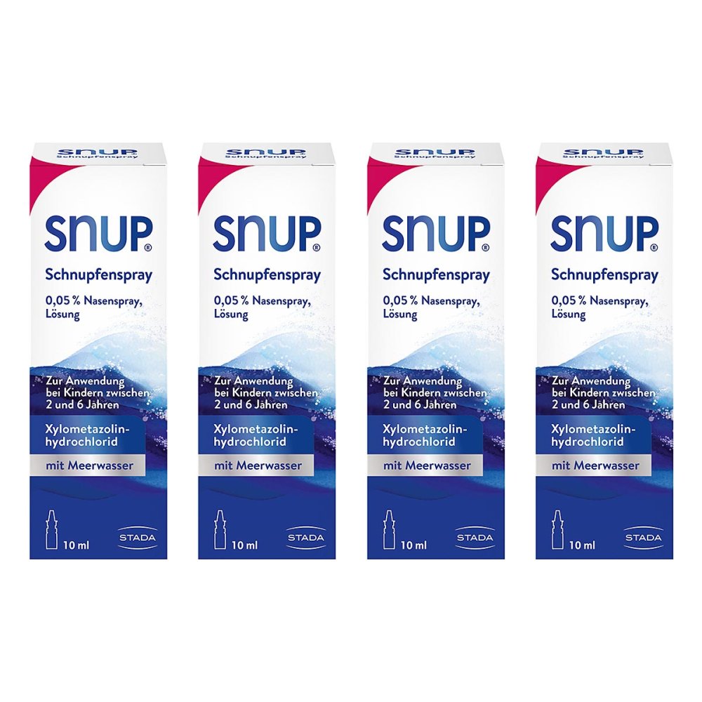 STADA Consumer Health Deutschland GmbH SNUP Schnupfenspray 0,05% Nasenspray für Kinder 4er Pack 08102767