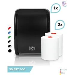 SET: Handtuchrollenspender SENSOR, berührungslos, Blanc Cosmos verschied. Farben + 2 Handtuchrollen Smart ECO - PRODUKTSET