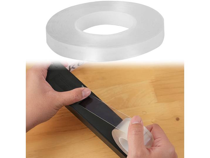 Transparentes Nano Klebeband, L 5 m x B 10 mm