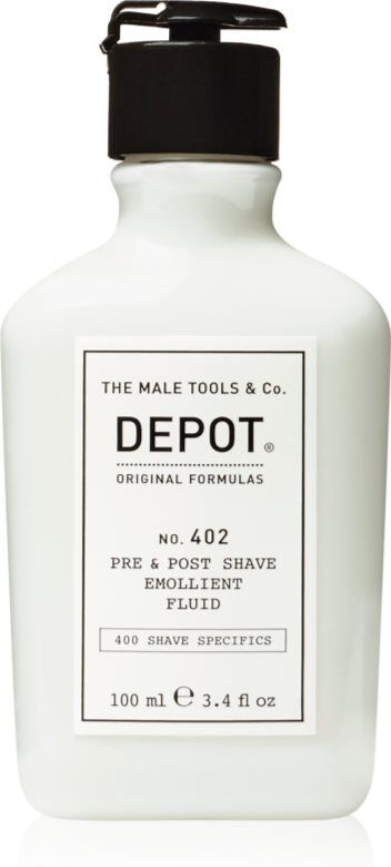 DEPOT 400 SHAVE SPECIFICS NO. 402 PRE & POST SHAVE EMOLLIENT FLUID baume après-rasage 100 ml