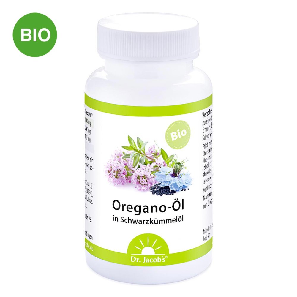 Dr. Jacob's Medical GmbH Dr. Jacob's Oregano-Öl BIO Schwarzkümmelöl vegan Kapseln 20393935