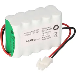 12V 1600mAh NiMH Akku für ASSA ABLOY Besam Unislide USL-MEU – 33550475 / 550475 EEU