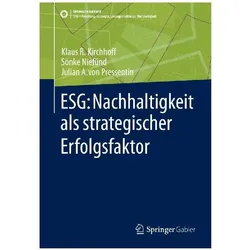 Kirchhoff:ESG: Nachhaltigkeit als strat, Fachbücher von Sönke Niefünd, Julian A. von Pressentin, Klaus Rainer Kirchhoff
