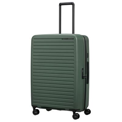 Hartschalen-Trolley SAMSONITE "RESTACKD, verschiedene Größen und Farben", Gr. B/H/T: 51cm x 75cm x 29cm 99 l, grün (sage), Polypropylen, unifarben, Koffer, für Urlaub, Reise, Ferien und Geschäftsreise, mit Volumenerweiterung