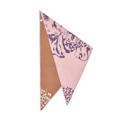 Dreieckstuch CODELLO "Codello Tuch", Damen, rosa, Obermaterial: 70% Polyester PES. 30% Viskose CV., Modetücher, mit Leomuster