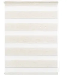 Lichtblick Duo-Rollo Klemmfix, ohne Bohren - Natur, 75 cm x 150 cm (B x L)
