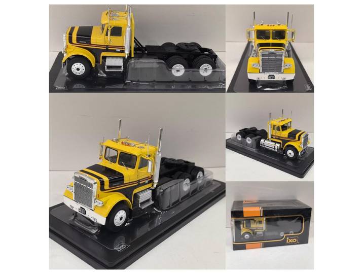 IXO Modèle de camion remorque Freightliner FLC 120 64 T 1977 en alliage, échelle 1/43
