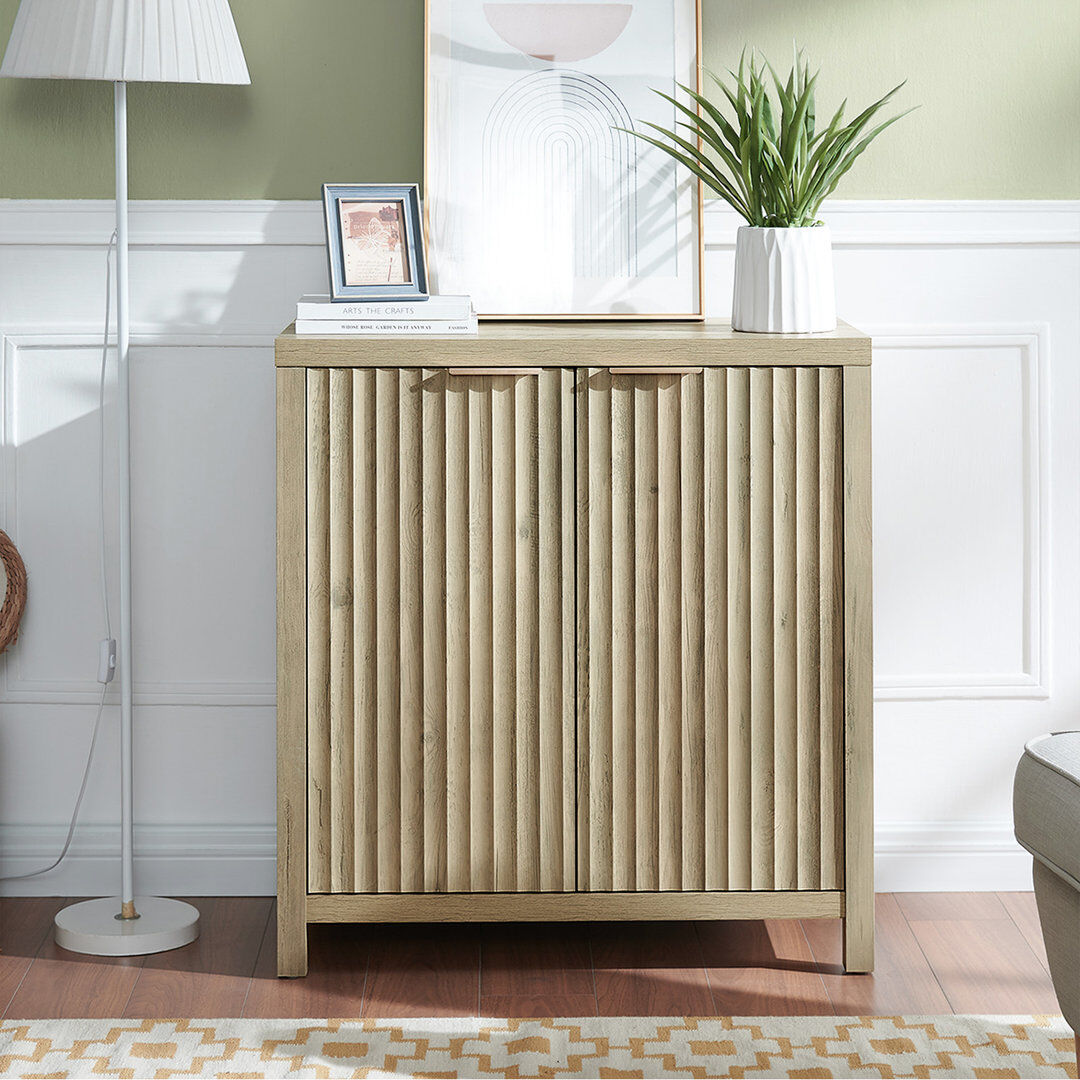 Alpen Home 78cm Sideboard Sand Oak 83cm H X 78cm W X 39cm D