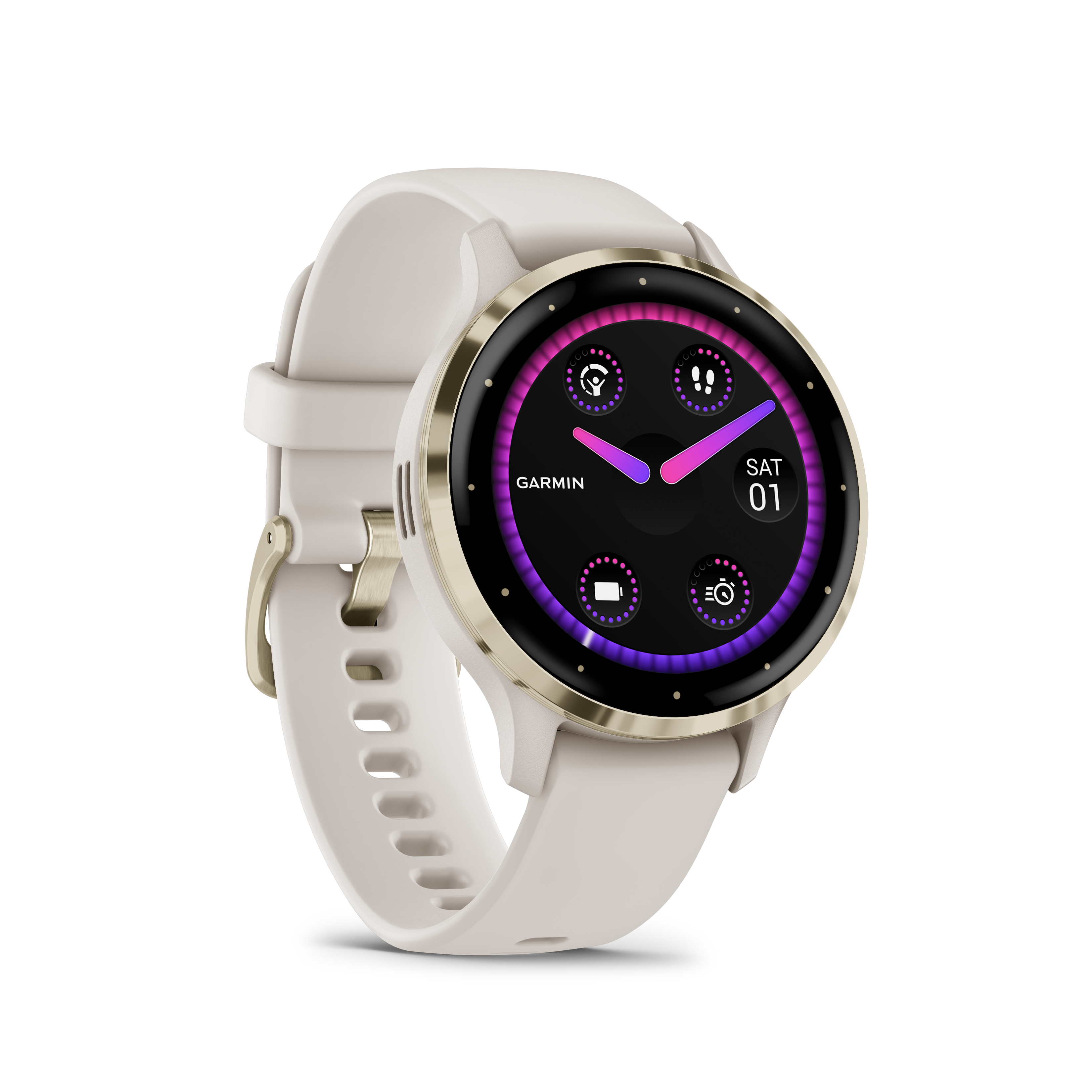 Garmin Venu® 3S Elfenbein/Softgold 010-02785-04
