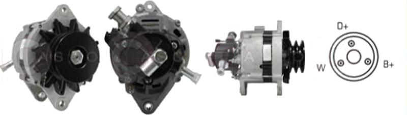CASCO CAL45106AS Lichtmaschine Generator LiMa 70A 12V für NISSAN Patrol GR IV SUV (Y60, GR) PATROL Hardtop (K260) Patrol III/2 SUV (W260)