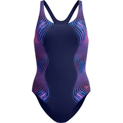 SPEEDO PRINT MEDALIST Badeanzug Damen | Gr. 40 | blau - blau