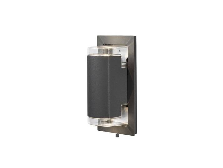 Konstsmide Potenza Applique anthracite\, 2xGU10 socle\, max 2x6W\, 240V\, aluminium/verre acrylique\, 7987-370
