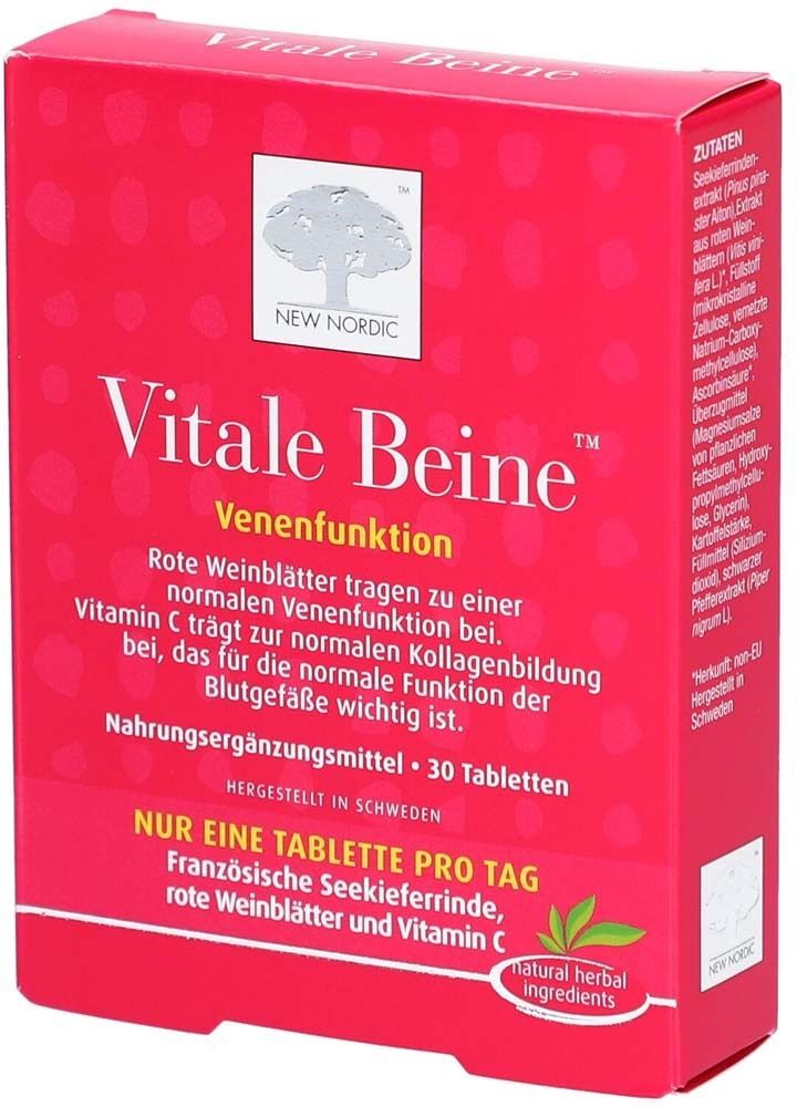 NEW NORDIC Vitale Beine Tabletten 30 St