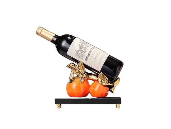 zhangrui1888 Weinflaschenhalter Persimmon Weinregal, Weinschrank, dekorativ Weinregal(Orange)