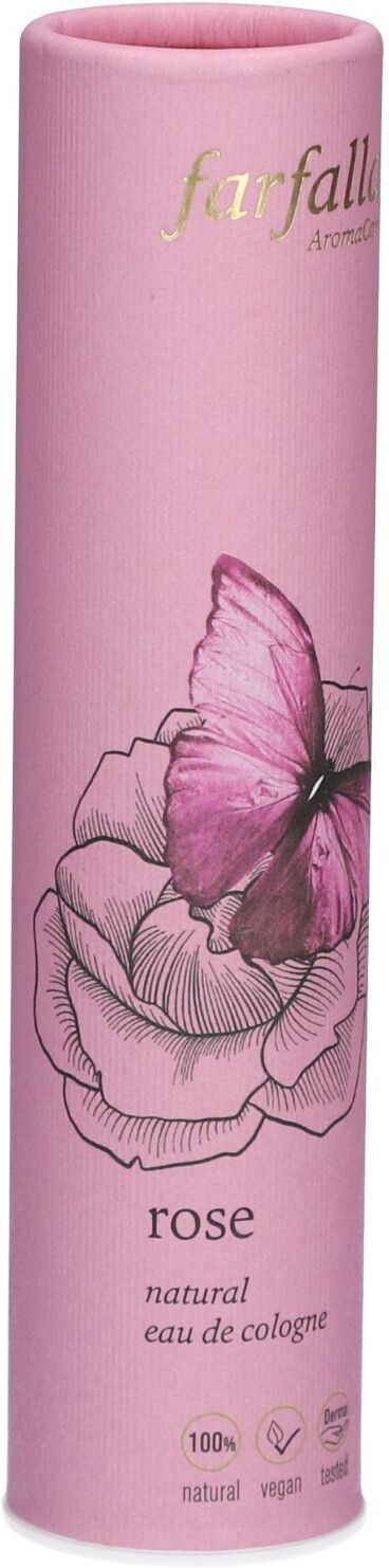 Farfalla natural eau de cologne Rose 50 ml Eau Parfum