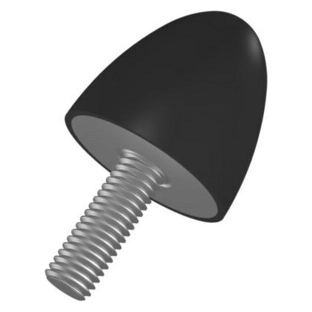Magni Gummi-Metall-Puffer parabelförmig Typ D D10xH10 M4x12 NR57 (Anschlagdämpfer) (4053569072038)
