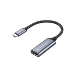 Conceptronic USB-C-zu-HDMI-Adapter, 4K 60Hz, USB Typ-C, HDMI-Ausgang, 4096 x 2160 Pixel ABBY09G