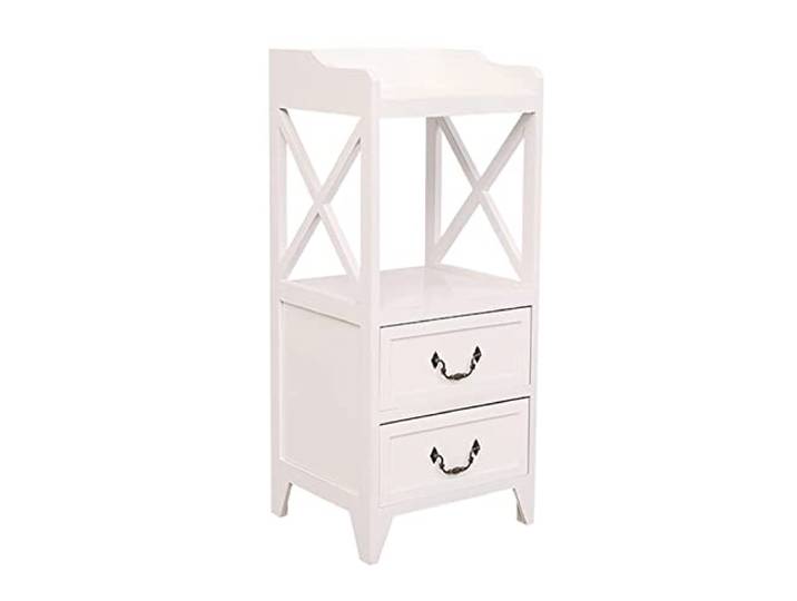 AZHKJKZH Nachttisch Moderner Nachttisch Mit 2 Schubladen Holz Praktische Möbel Schlafzimmer Wohnzimmer Schlafzimmer(B,34 * 30 * 71cm)