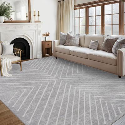 Garvee Farmhouse Symmetrical Stripes Area Rug