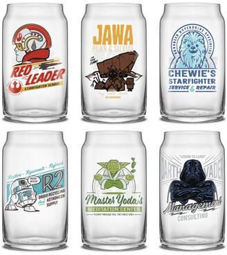 JoyJolt Star Wars™ Retro Vintage Tumbler Glasses - Set of 6