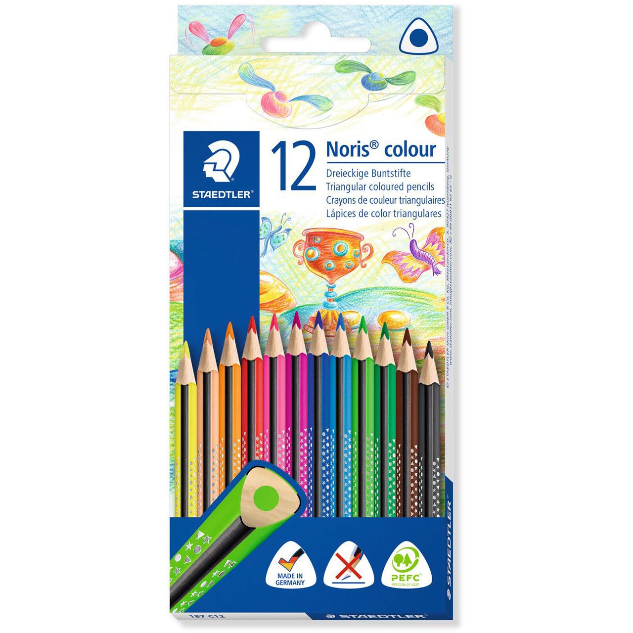 STAEDTLER Dreikant-Buntstift Noris colour, 12er Kartonetui
