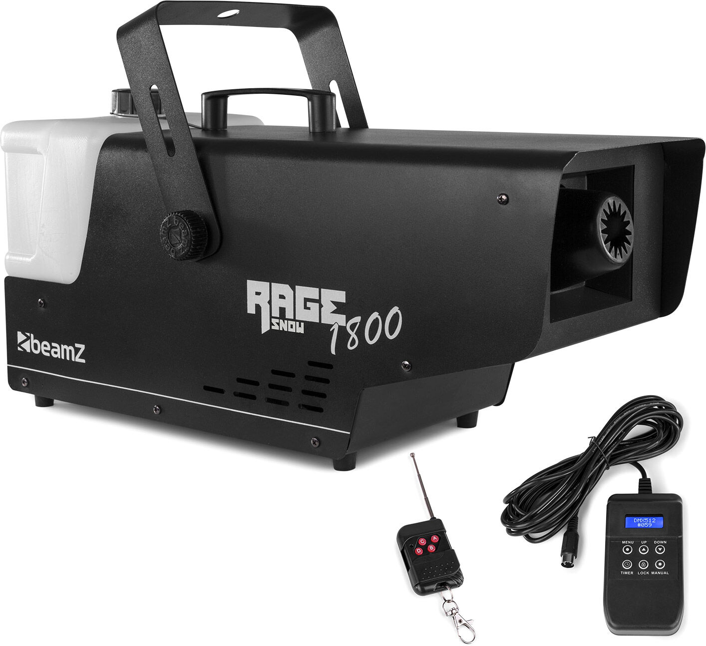 Beamz Rage 1800 Schneemaschine Mit Wireless Und Timer Controller