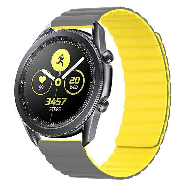 Beline pasek Watch 20mm Magnetic szaro-żółty gray/yellow (20 mm, Edelstahl, Stainless Steel) (5905359814351)