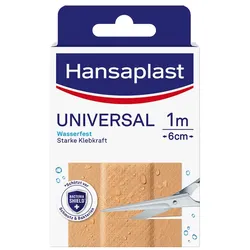 HANSAPLAST Universal Pflaster wasserfest 6 cmx1 m 1 St