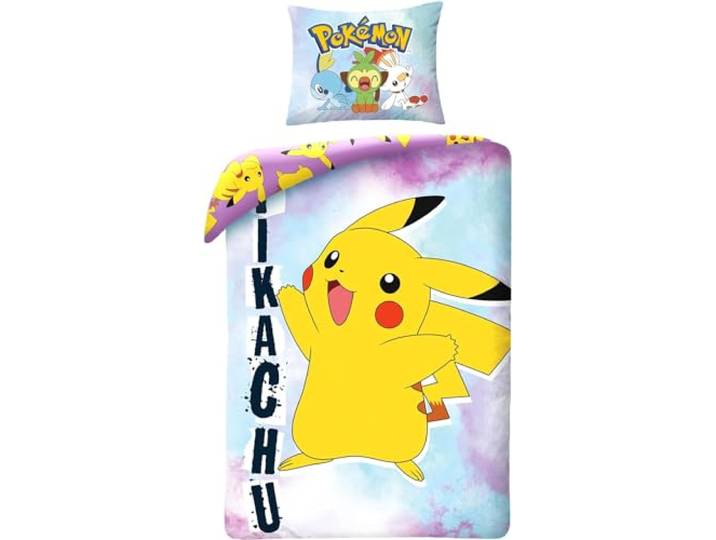 Pokémon Pikachu 1-Persoons Dekbedovertrek 140x200 + Kussensloop